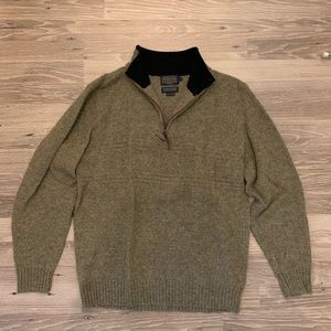 Men’s Pendleton Shetland Wool 1/2 Zip Sweater
